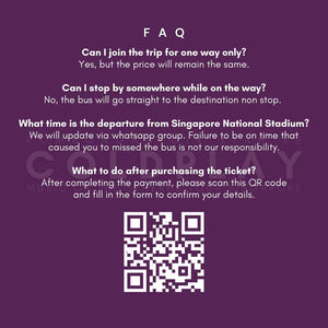 Coldplay Concert Return Trip Ticket (from Johor Bahru to Singapore to Johor Bahru)